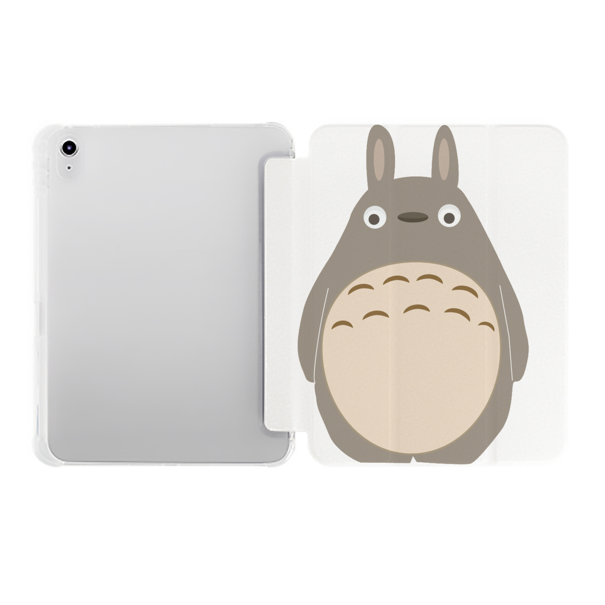 （画像用） となりのトトロ 草壁メイ 草壁サツキ My Neighbor Totoro Satsuki Kusakabe Mei Kusakabe IPad ケース ペン収納付き 三つ折りスタンド PUレザー×シリコン 対応機種9.5/10.5/10.9インチ